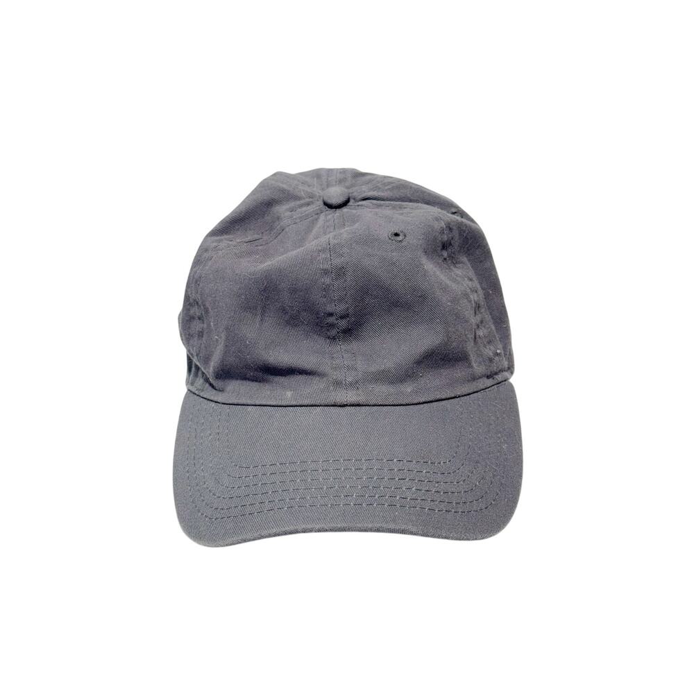 Adjustable Solid Dark Gray Newhattan Dad Hat Cap 100% Cotton